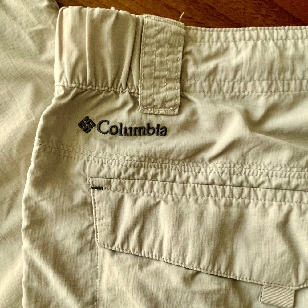 Men's Columbia Hiking/Fishing Pants 36x32  Tan